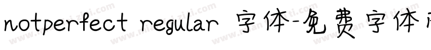notperfect regular 字体字体转换